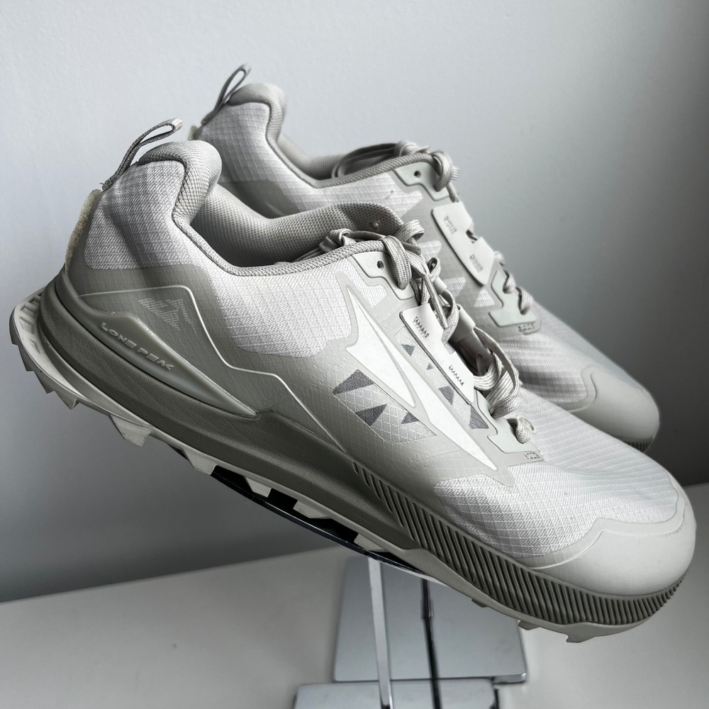 Altra Lone "Peak 7" Mens Trail Running Shoes Gray Grey Size 12.5 - Picture 2 of 12